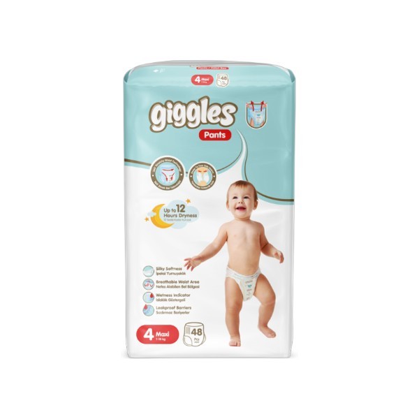 Giggles Baby Pants 4# Maxi (7-18Kg) 48 Pcs