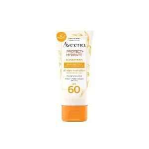 Aveeno Protect + Hydrate Broad Spectrum SPF 60 All Day Hydration Sunscreen with Prebiotic Oat