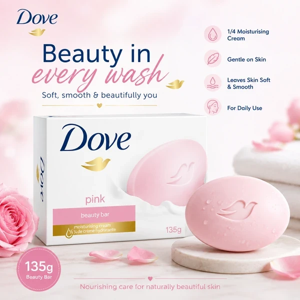 Dove Beauty Bar Soap Pink 135g