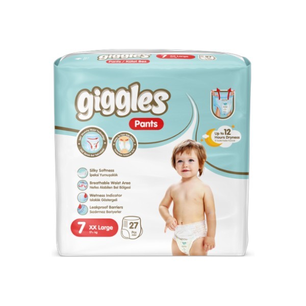 Giggles Baby Pants 7# XXL  (17+Kg ) 27 Pcs