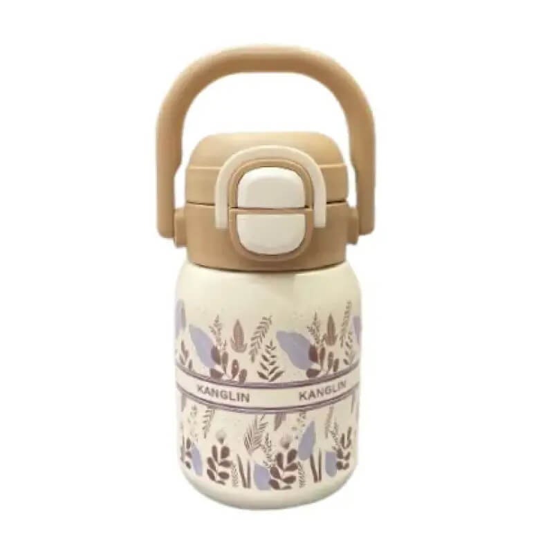 Colii 300ml Kanglin Floral Print Thermos Water Bottle