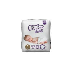 Giggles Premium Baby Diaper Newborn 2-5 Kg 10 Pcs