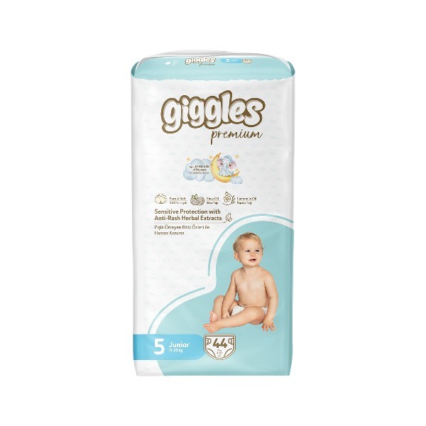 Giggles Premium Baby Diaper Junior 11-25 Kg 44 Pcs