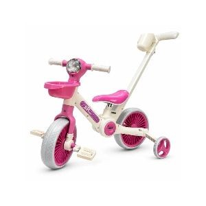 Premium Kids Bicycle with Push Handle & Basket
