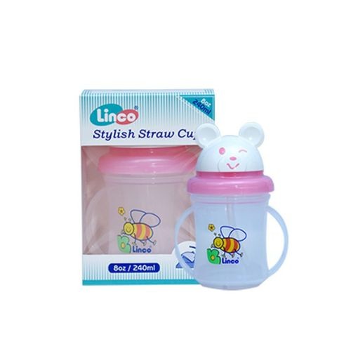Linco Bear Training Cup with Straw L-22409