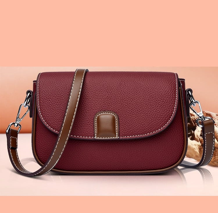 PU Leather Handbags Women Fashion Crossbody Bags(maroon color) Code : 137