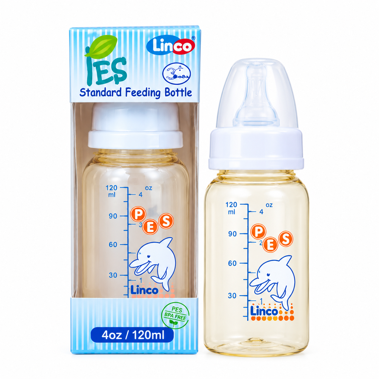 Linco PES Standard Feeding Bottle 4 oz / 120 ml (L-22124)