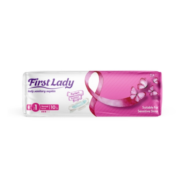 First Lady Sanitary Napkin Short 10 Pcs