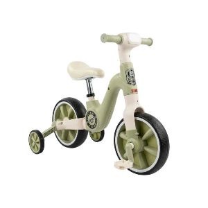 Kids Balance TriCycle with Training Wheel | Baby Tricycle (1–5 Years) Green