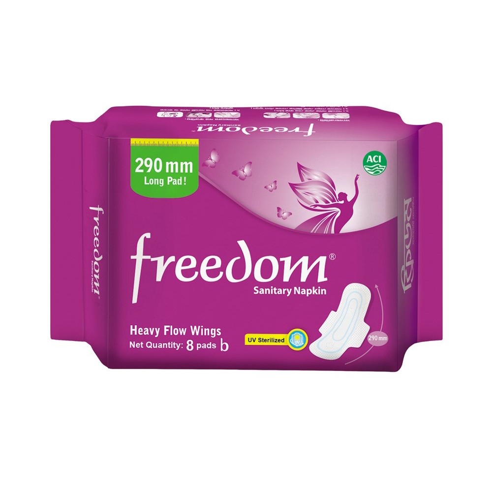 Freedom Sanitary Napkin Heavy Flow – 8 Pads
