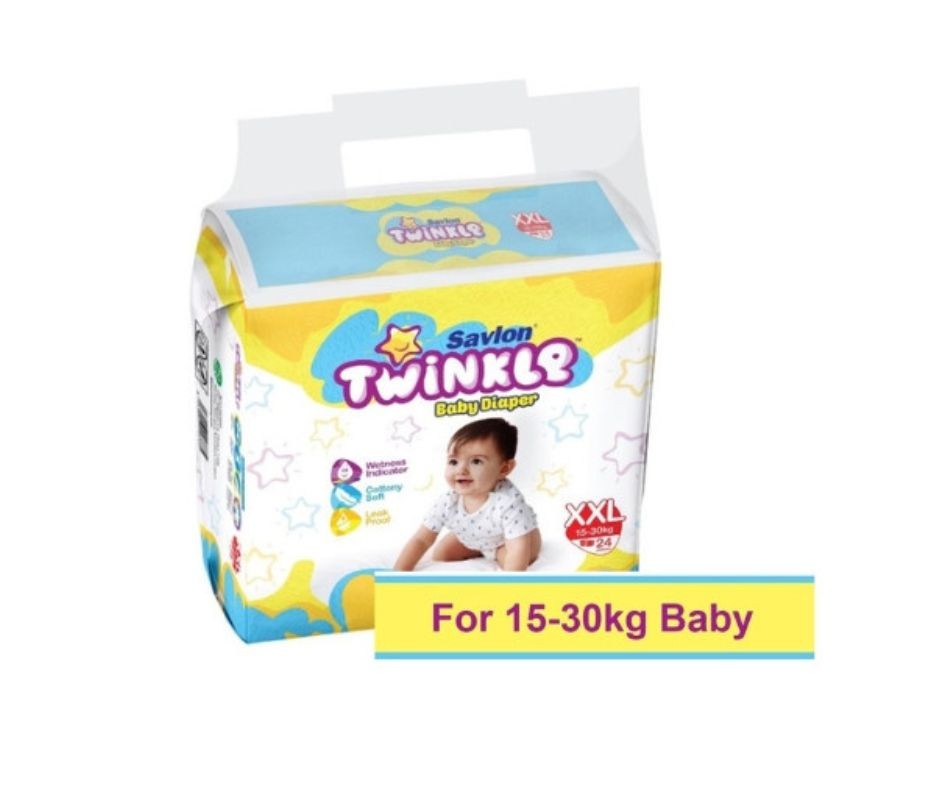 Savlon Twinkle Baby Belt Diaper 15-30 kg XXL 24 pcs