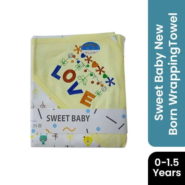 Sweet Baby New Born Wrapping Towel (0-1.5 Years Baby)