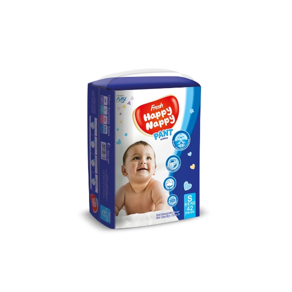 Fresh Happy Nappy Pant Diaper 4-8 kg Small 42 pcs