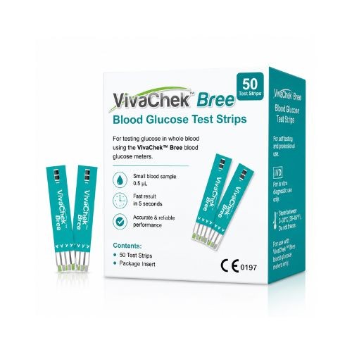 VivaChek Bree Blood Glucose Test Strips (50 Test Strips)