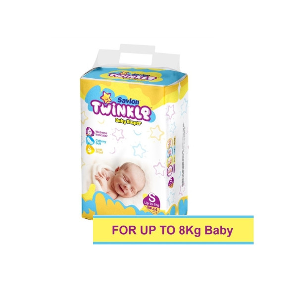 Savlon Twinkle Baby Belt Diaper Up to 8 kg Small 44 pcs