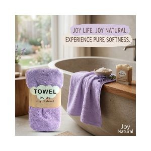 Joy life towel (Big size) Purple