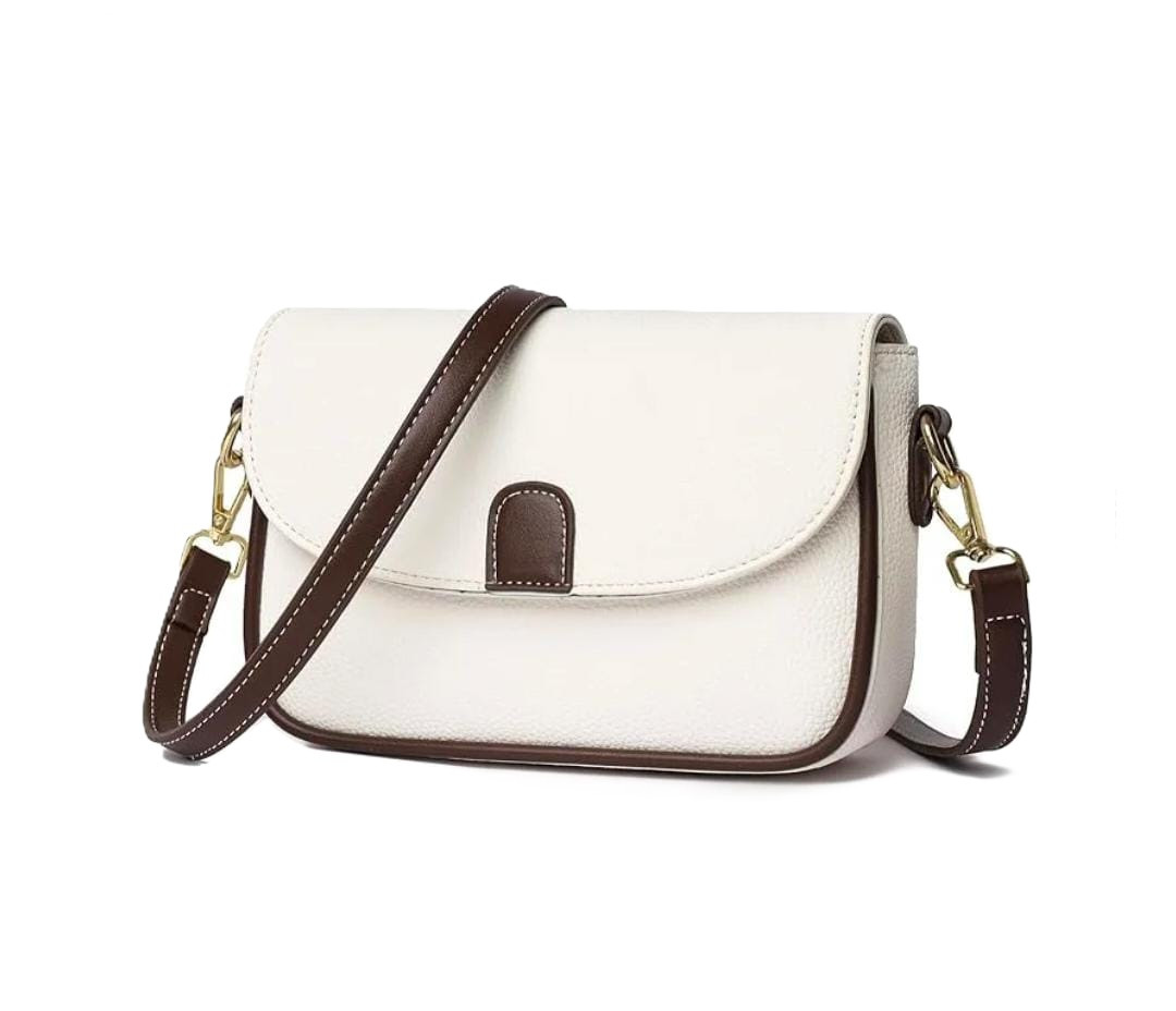 PU Leather Handbags Women Fashion Crossbody Bags(white color) Code-138